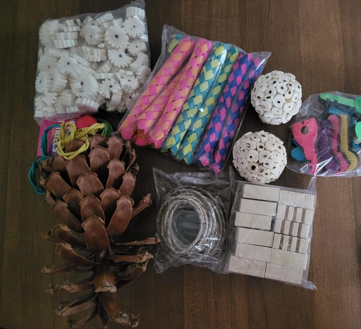 Jumbo Pine Cone Bird Small Pet Chew Toy