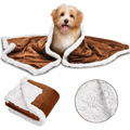 Dual Texture Reversible Fleece Pet Blanket for Small Pets