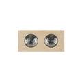 Natural Wood Double Elevated Pet Feeder with Removable Stainless Steel Bowls