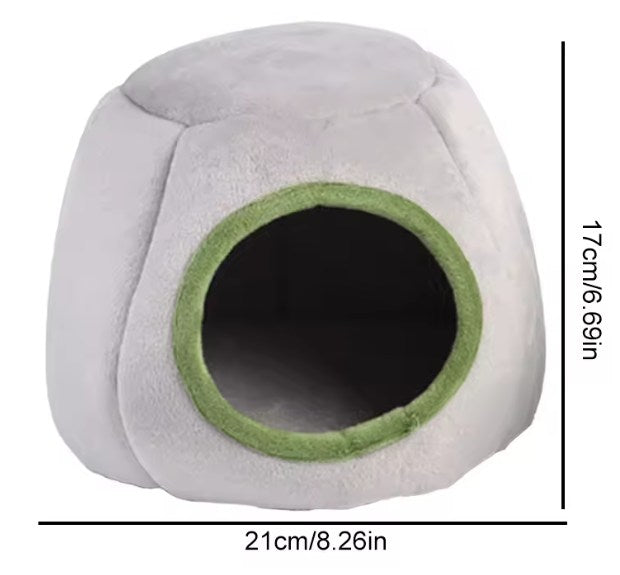 Hamster House Guinea Pig Cage Hamster Cotton House Small Animal Nest Winter Warm Pet Bed For Rodent/Guinea Pig/Rat/Hedgehog